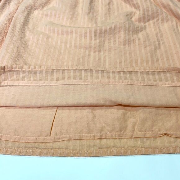 Ella‎ Moss Pink Brianne Eyelet Xxl Peach Short Sleeve Ruffle Blouse S Coquette - Picture 8 of 11